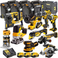 DCKT4T11B3 18V Brushless 11 Piece Kit With 3 x 5.0Ah Battery Charger & TStak Tool Storage
