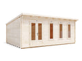 Dunster House Log Cabin Garden Office 6 x 4 Metres Terminator Pent