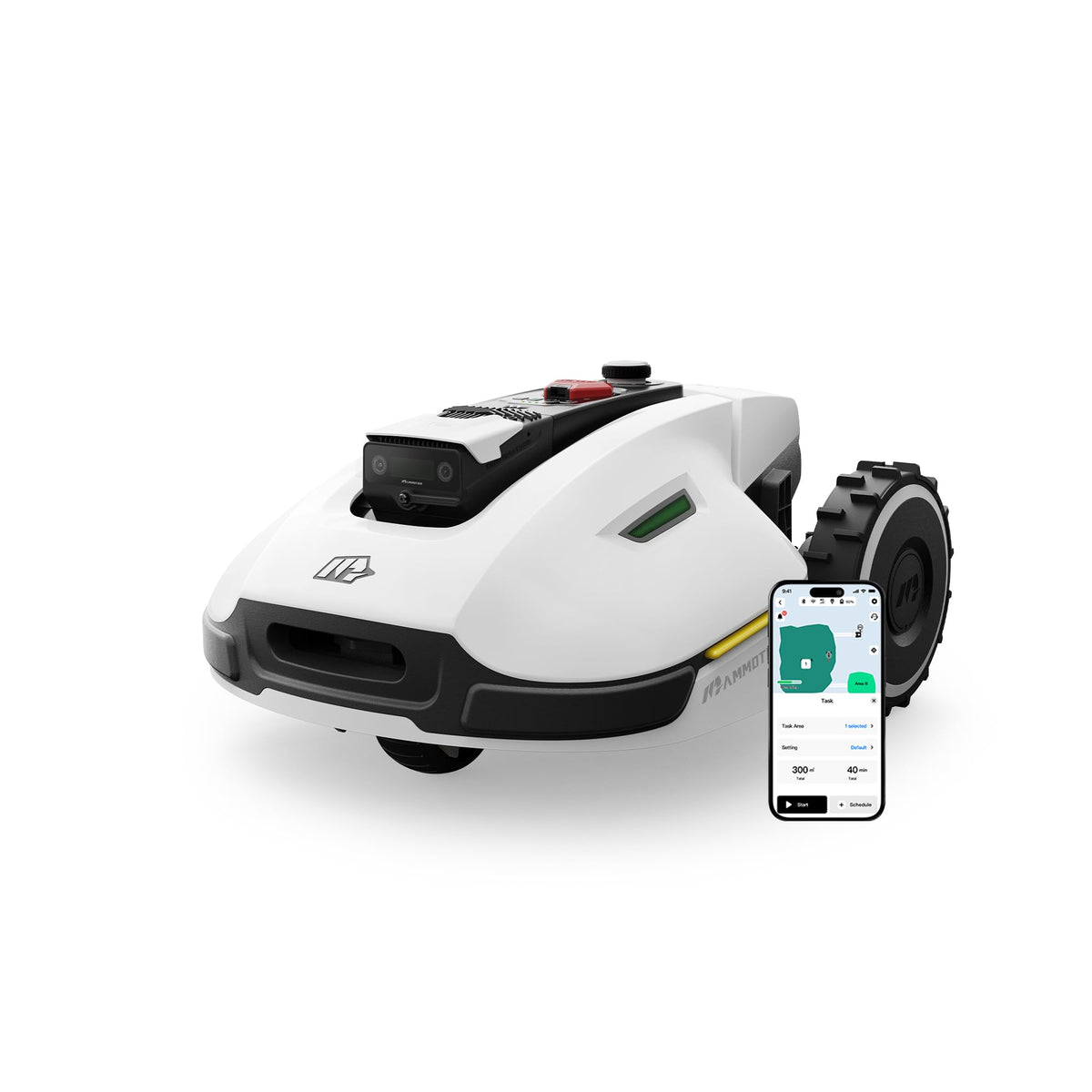 MAMMOTION YUKA 2000 Robot Lawn Mower, Perimeter Wire Free, Recommended 2000 m2, Max.2400 m2, Equipped with UltraSense AI Vision, Handles 45% Slopes