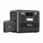 2048Wh Portable Power Station 2400W LiFePO4 Battery Solar Generator with Fast Charging