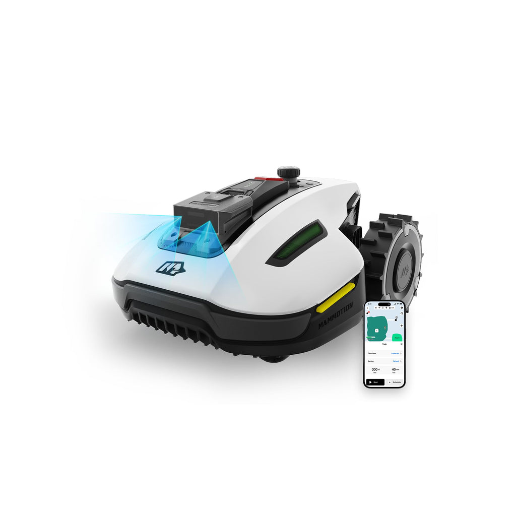 MAMMOTION YUKA mini 500 Robot Lawn Mower, Perimeter Wire Free, Recommended for 500 m2, Maximum 700 m2,3D AI Vision, 45% Slope Capability, Automatic