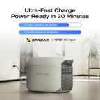 EF ECOFLOW Portable Power Station DELTA 3 Plus, 1024Wh LiFePO4 Battery
