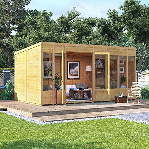 BillyOh Bella Tongue and Groove Pent Summerhouse (14x8 Spray Treated)