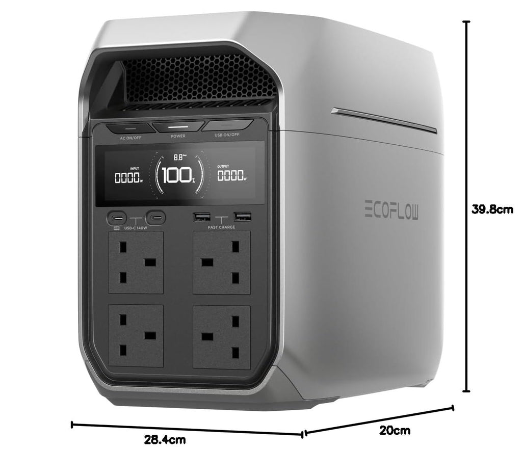 EF ECOFLOW Portable Power Station DELTA 3 Plus, 1024Wh LiFePO4 Battery