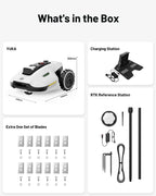 MAMMOTION YUKA 3000 Robot Lawn Mower, Perimeter Wire free,Recommended 3000 m, Max.4000 m,Equipped with Ultrasense Al vision, Handles 45% slopes