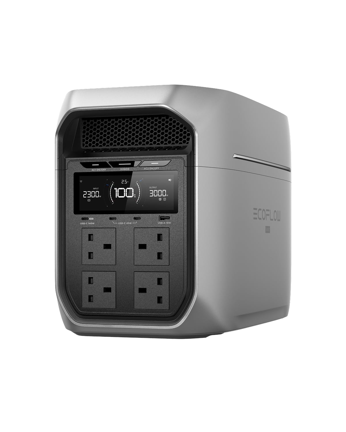 EF ECOFLOW DELTA 3 Max Plus Portable Power Station, 2048Wh LiFePO4 Battery
