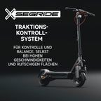 Electric Scooter with Road-Legal Certification, 80km Eco Mode Range, Dual Hydraulic Suspension, 130kg Load Capacity