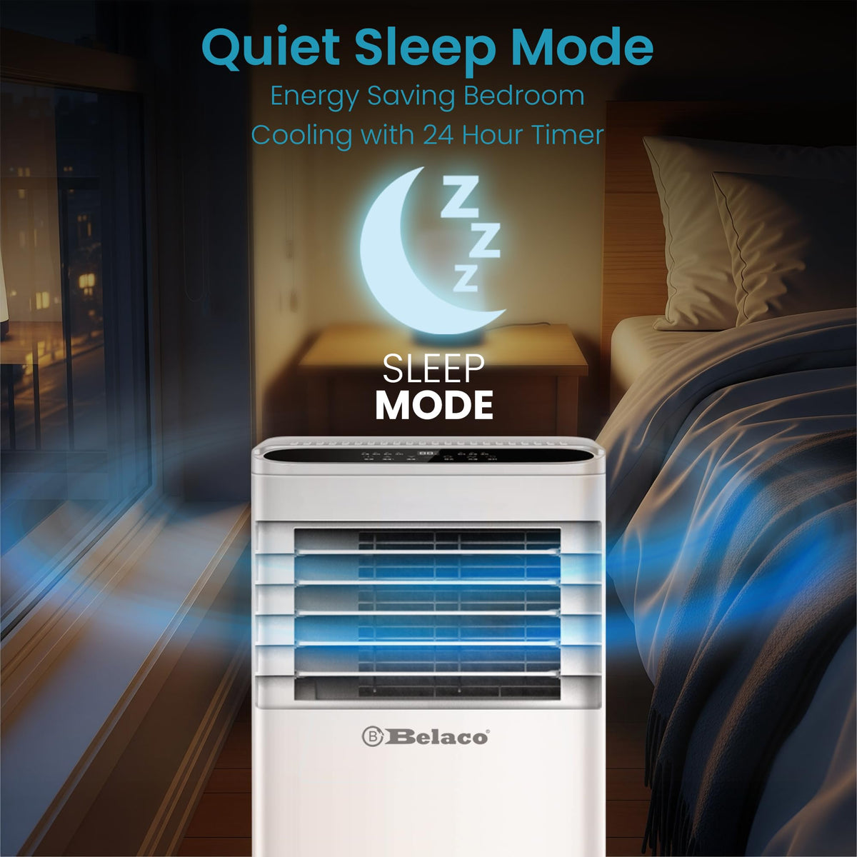 Belaco 9000 BTU Air Conditioning Unit – Smart WiFi Connectivity