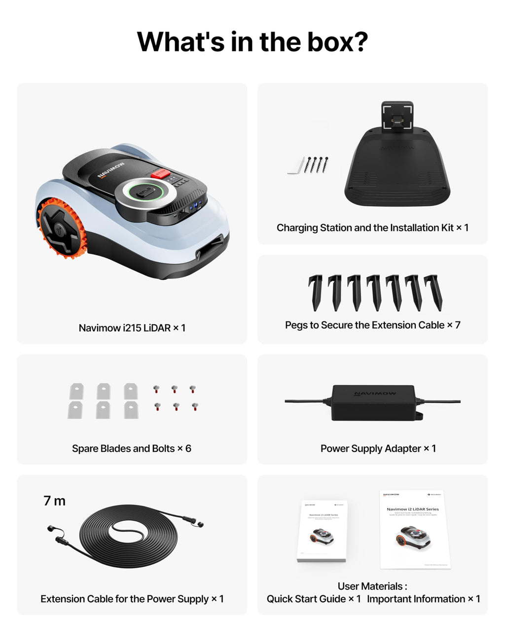Segway Navimow i215 LiDAR Robotic Lawn Mower without Boundary, Rec. 1500 m2