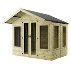 WALTONS 6 x 8 Sussex Summerhouse | Apex Roof | Shiplap Tongue and Groove | Wooden Garden Room Summerhouse | 10 Year Anti Rot Guarantee | 8 x 8 8ft 8ft
