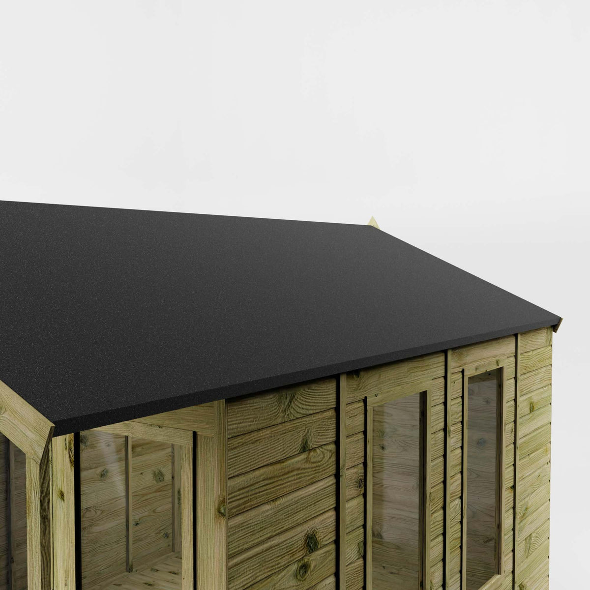 WALTONS 12 x 8 Wessex Summerhouse | Apex Roof | Shiplap Tongue and Groove | Wooden Garden Room Summerhouse | 10 Year Anti Rot Guarantee | 12 x 8 12ft