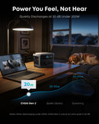 1024WH 2000W Portable Power Station - Solar Generator with UPS for Home Backup & Camping