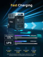3840Wh Portable Power Station,Expandable Solar Generator to 11520Wh