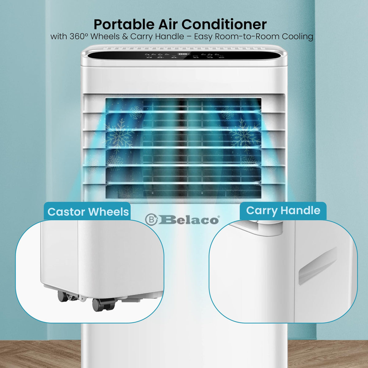 Belaco 9000 BTU Air Conditioning Unit – Smart WiFi Connectivity