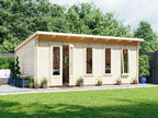 Dunster House Log Cabin Garden Office 6 x 4 Metres Terminator Pent