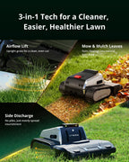 Lymow One Plus Robot Lawn Mower Wire-Free with RTK and Vision Navigation, 100% (45°) Slope Climbing, 1.1 Acres Daily Coverage, 16-Inch Dual-Blade