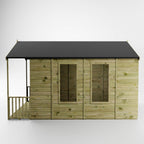 WALTONS 12 x 8 Wessex Summerhouse | Apex Roof | Shiplap Tongue and Groove | Wooden Garden Room Summerhouse | 10 Year Anti Rot Guarantee | 12 x 8 12ft