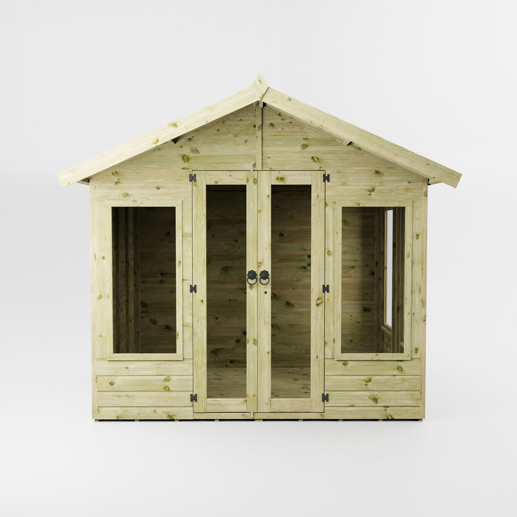 WALTONS 6 x 8 Sussex Summerhouse | Apex Roof | Shiplap Tongue and Groove | Wooden Garden Room Summerhouse | 10 Year Anti Rot Guarantee | 8 x 8 8ft 8ft