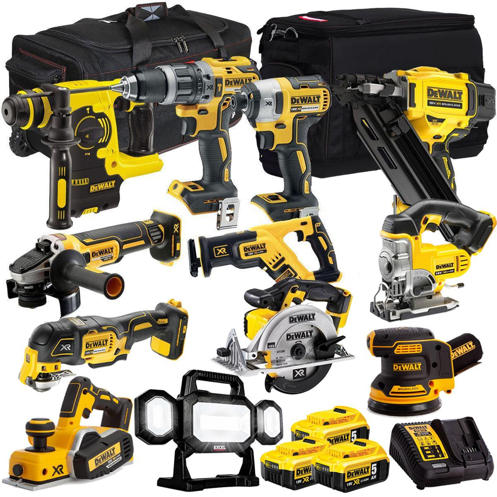 18V 12 Piece Power Tool Kit with 3 x 5.0Ah Battery & Charger T4TKIT-8064