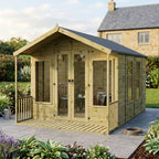 WALTONS 12 x 8 Wessex Summerhouse | Apex Roof | Shiplap Tongue and Groove | Wooden Garden Room Summerhouse | 10 Year Anti Rot Guarantee | 12 x 8 12ft