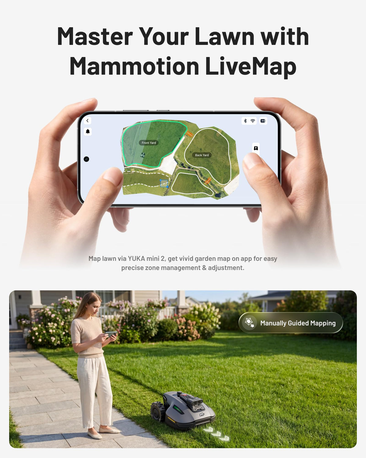 MAMMOTION YUKA mini 2 500 Robot Lawn Mower without Boundary