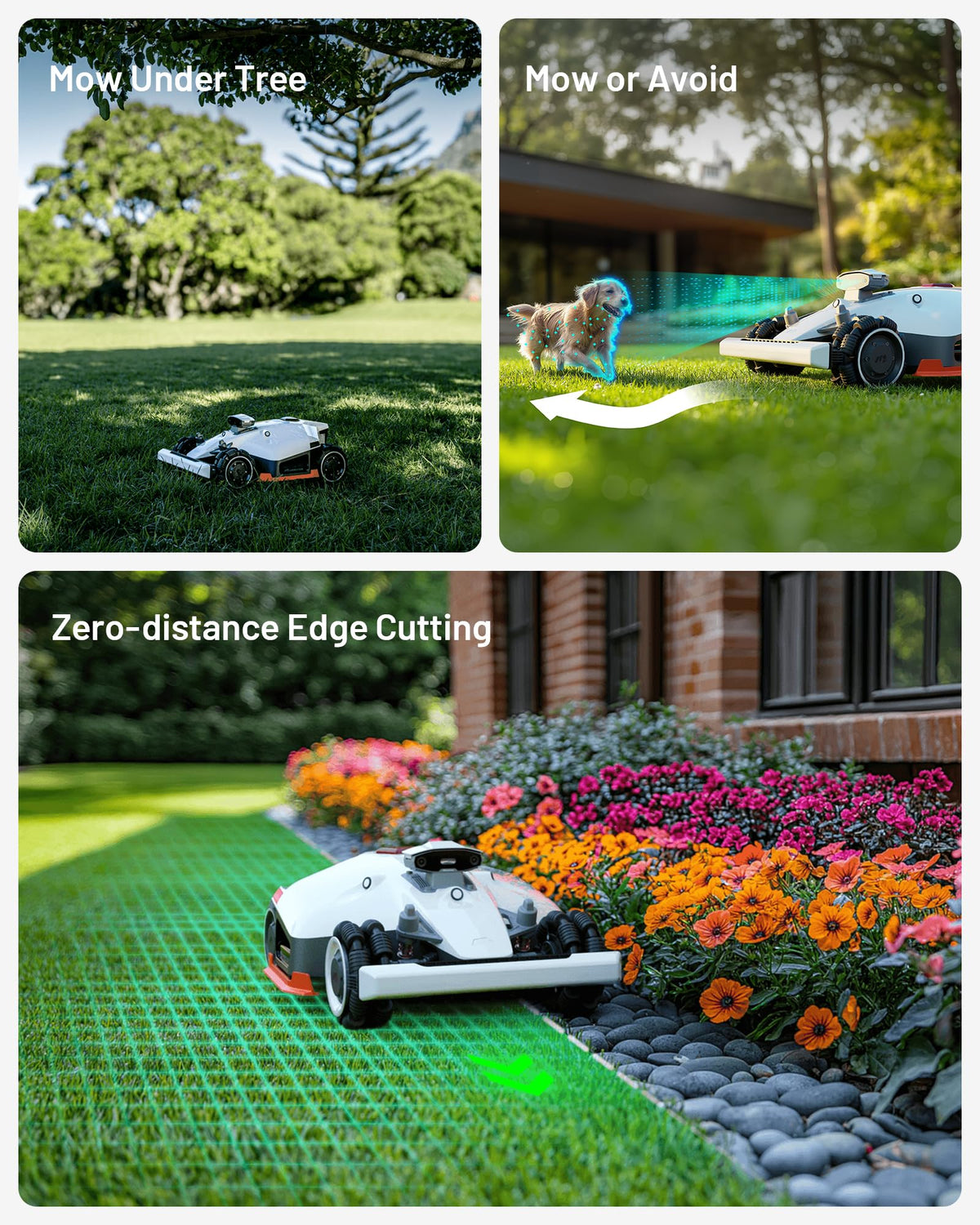 MAMMOTION LUBA 2 AWD 5000X Robot Lawn Mower without Boundary, Recommended 5000 m2, Max. 6000 m2, Auto Mapping UltraSense AI Vision, 80% Gradient