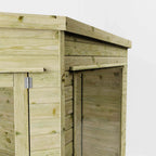 WALTONS | 11x7, 12x8, 13x9 Wooden Corner Summerhouse with Side Shed | Shiplap Tongue & Groove | Garden Room | Flat Roof | Double Door | Outdoor Sun