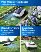 ECOVACS GOAT O800 RTK Robot Lawnmower 800m2, Wire free, Lidar-Enhanced RTK+Vision Navigation, Pass 0.7m path, Auto Mapping, Customizable Mowing, Edge