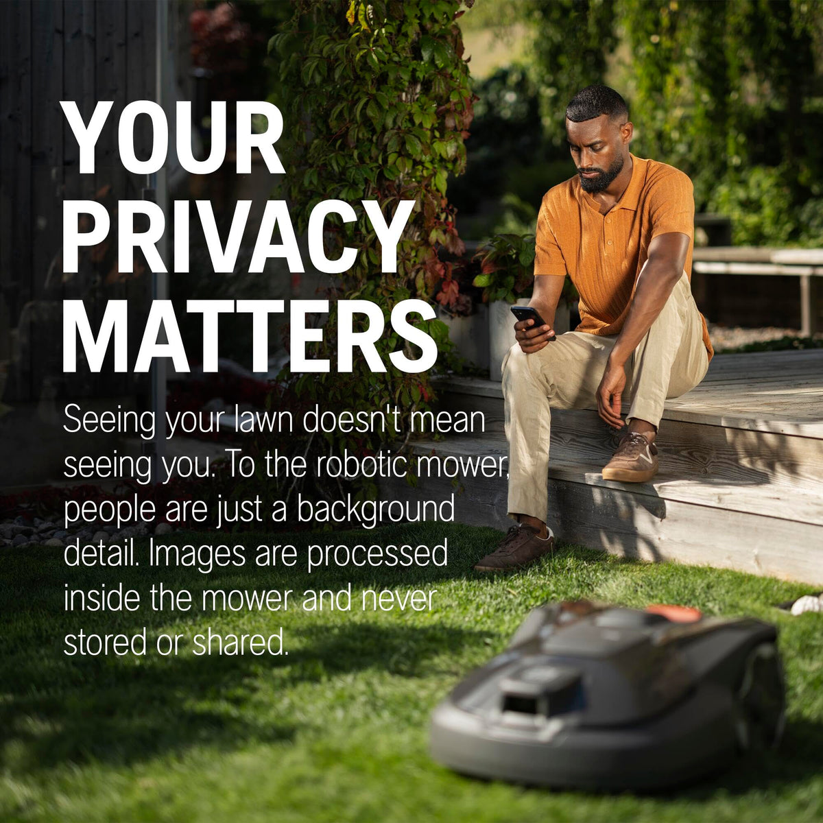 HUSQVARNA Automower® Aspire R6V – Wire-Free Robotic Lawn Mower, AI Vision Object Detection, GPS Navigation, Wi-Fi App Control, Systematic Mowing