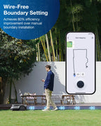 ECOVACS Goat G1-800 Robot Lawnmower No Boundary Wire for Gardens up to 800m2 (AIVI 3D Obstacle Avoidance, Intelligent Path Planning, No-entry Zone