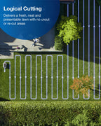ECOVACS Goat G1-800 Robot Lawnmower No Boundary Wire for Gardens up to 800m2 (AIVI 3D Obstacle Avoidance, Intelligent Path Planning, No-entry Zone