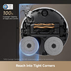 Dreame X50 Ultra Complete Robot Vacuum and Mop, 20,000Pa Suction, 6 cm Obstacle Clearance, Hot Water Mop Cleaning, White
