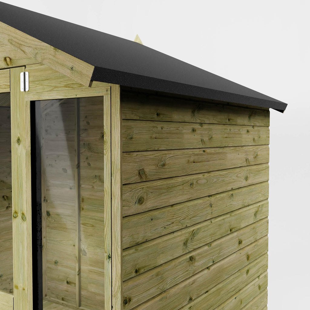 WALTONS 7x5 Summerhouse | Apex Roof | Shiplap Tongue and Groove | Wooden Garden Room Log Cabin | Garden Storage Shed Summer House