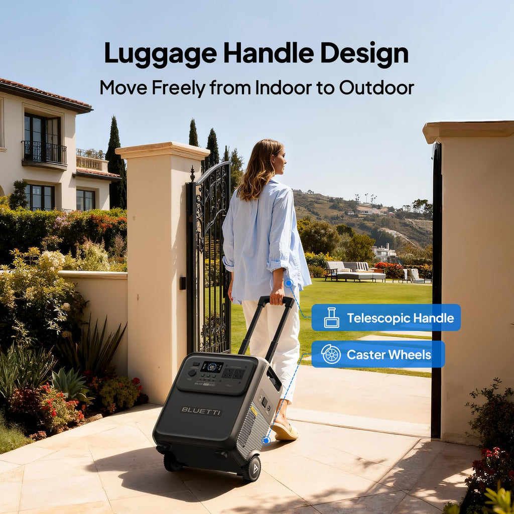 3840WH 3840W Portable Power Station - LiFePO4 Battery Solar Generator for Home Backup & Camping