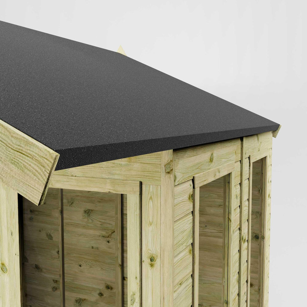 WALTONS 6 x 8 Sussex Summerhouse | Apex Roof | Shiplap Tongue and Groove | Wooden Garden Room Summerhouse | 10 Year Anti Rot Guarantee | 8 x 8 8ft 8ft