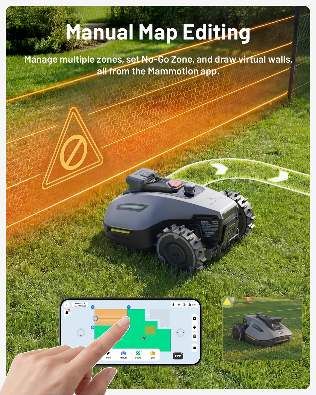 MAMMOTION YUKA mini 2 500 Robot Lawn Mower without Boundary