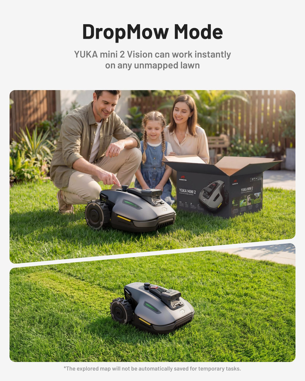 MAMMOTION YUKA mini 2 500 Robot Lawn Mower without Boundary