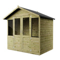 WALTONS 7x5 Summerhouse | Apex Roof | Shiplap Tongue and Groove | Wooden Garden Room Log Cabin | Garden Storage Shed Summer House