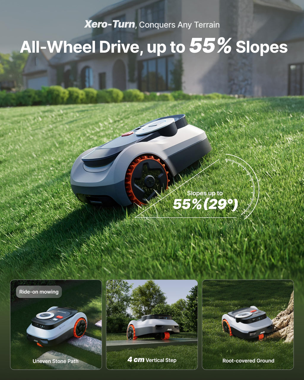 Segway Navimow i210 LiDAR Pro Robotic Lawn Mower with Garage M for 1000 m2