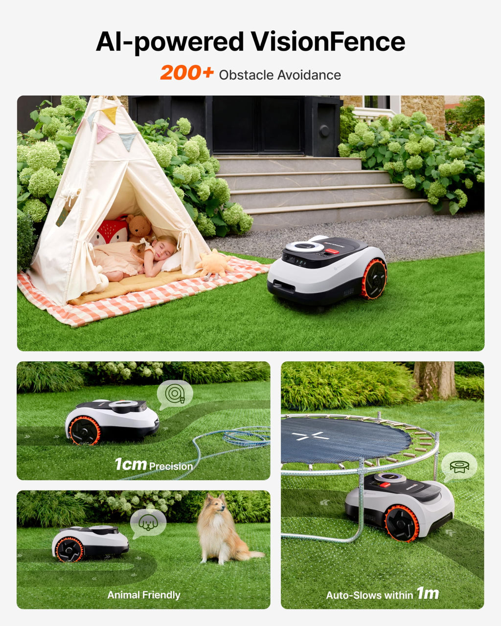Segway Navimow i215 LiDAR Robotic Lawn Mower without Boundary, Rec. 1500 m2