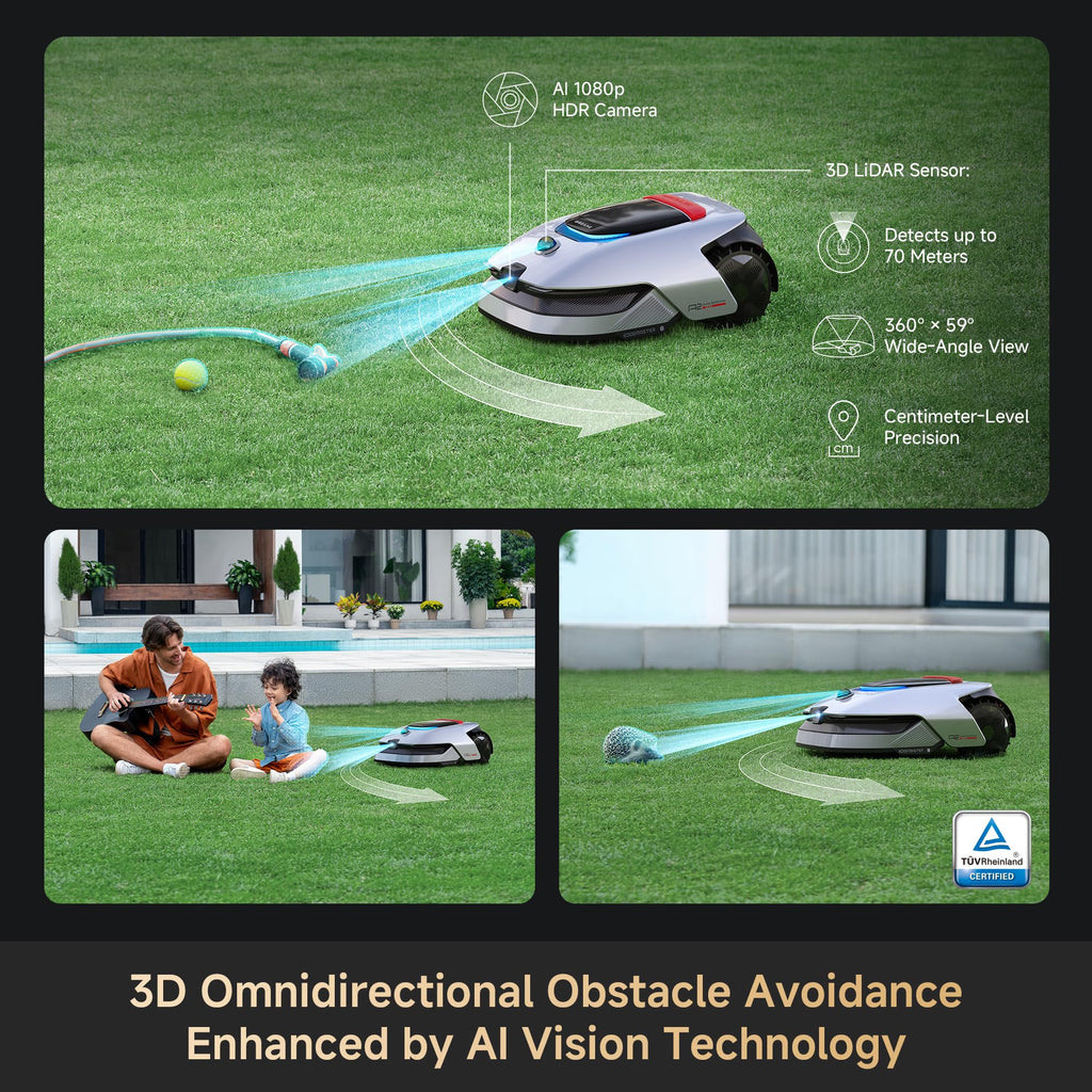 DREAME A2 1200 Robotic Mower – Wireless without RTK, for 1200 m2