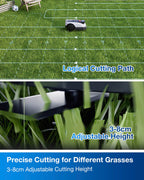 ECOVACS GOAT O800 RTK Robot Lawnmower 800m2, Wire free, Lidar-Enhanced RTK+Vision Navigation, Pass 0.7m path, Auto Mapping, Customizable Mowing, Edge