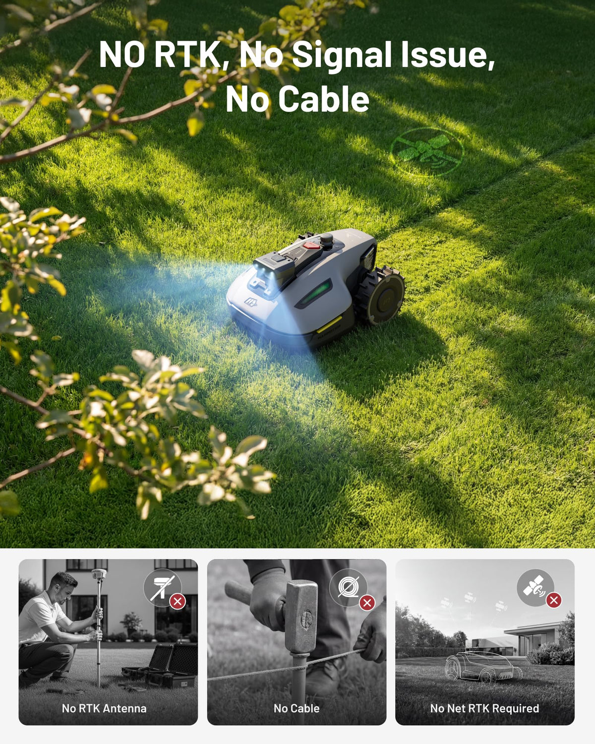 MAMMOTION YUKA mini 2 500 Robot Lawn Mower without Boundary