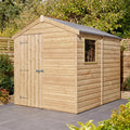Rowlinson 6x8 Premier Shiplap Single Door Apex Shed