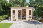 BillyOh Log Cabin Summerhouse Garden Office Studio Summer House Modern Pent Carmen Outdoor Room (Pressure Treated, 12 x 8)