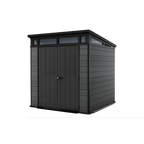 7x 7 Cortina Heavy Duty Plastic Pent Shed – Dark Grey