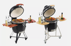 Ceramic Barbecue Grill Smoker Portable Round Outdoor Grill VEVOR 24