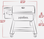 Louisiana Grills 1000 Black Label Series Outdoor Pellet Grill with WiFi Control