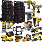 18V 14 Piece Power Tool Kit with 3 x 5.0Ah Batteries & Trolley Toolbox