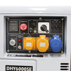 DHY6000SE 5.2kW/6.5kVA Silenced Standby Diesel Generator
